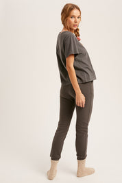 LISTICLE Cotton T-Shirt Sweatpant Set - NEW COLORS
