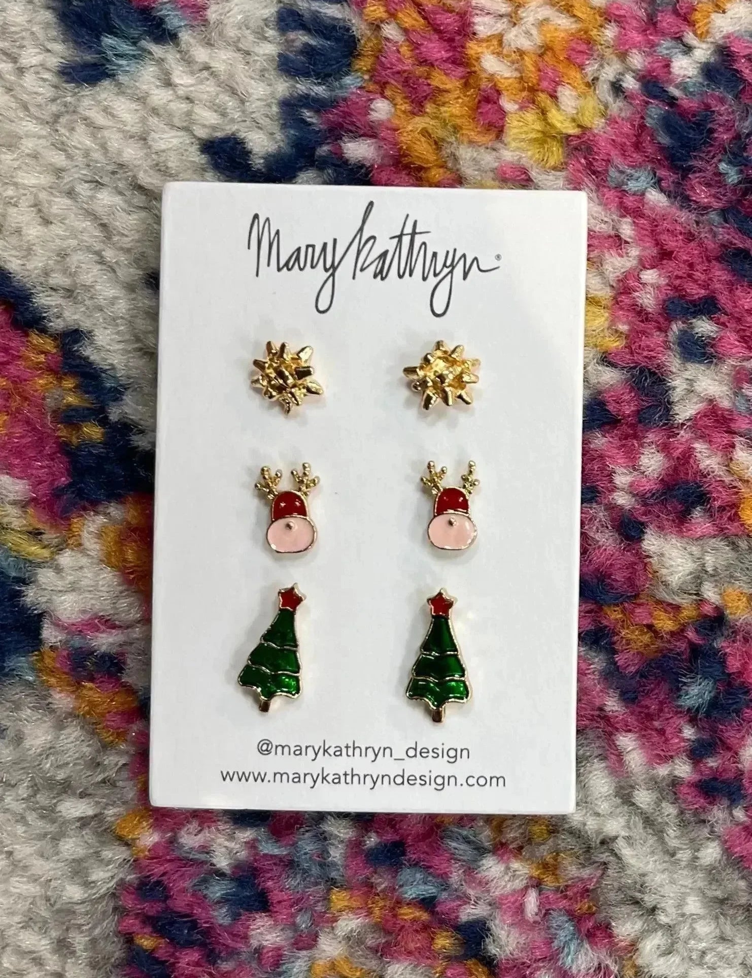 Charming Cheer 3-Pack Stud Set on Simply Obsessed