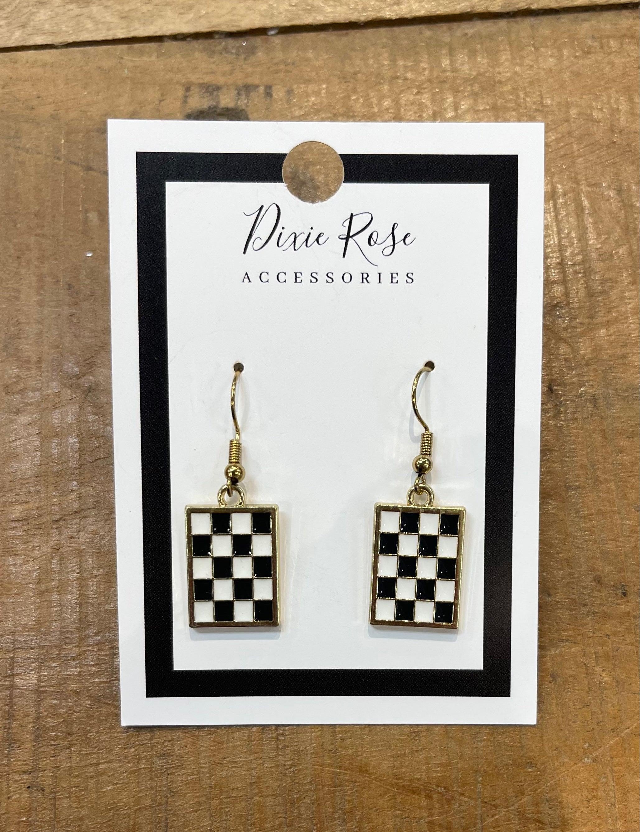 Checkered Earrings on Simply Obsessed