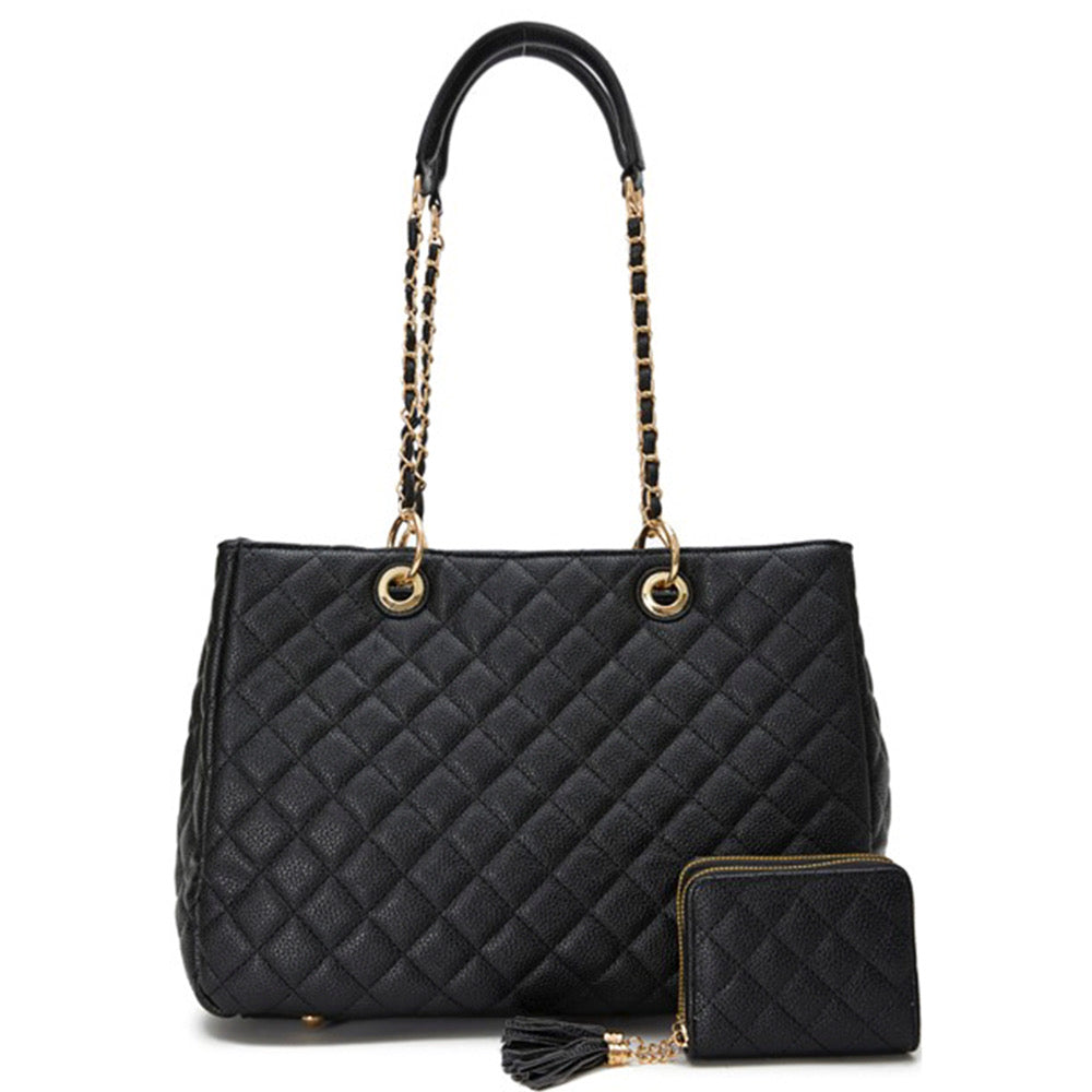 Chain Shoulder Bag with Wallet on Simply Obsessed