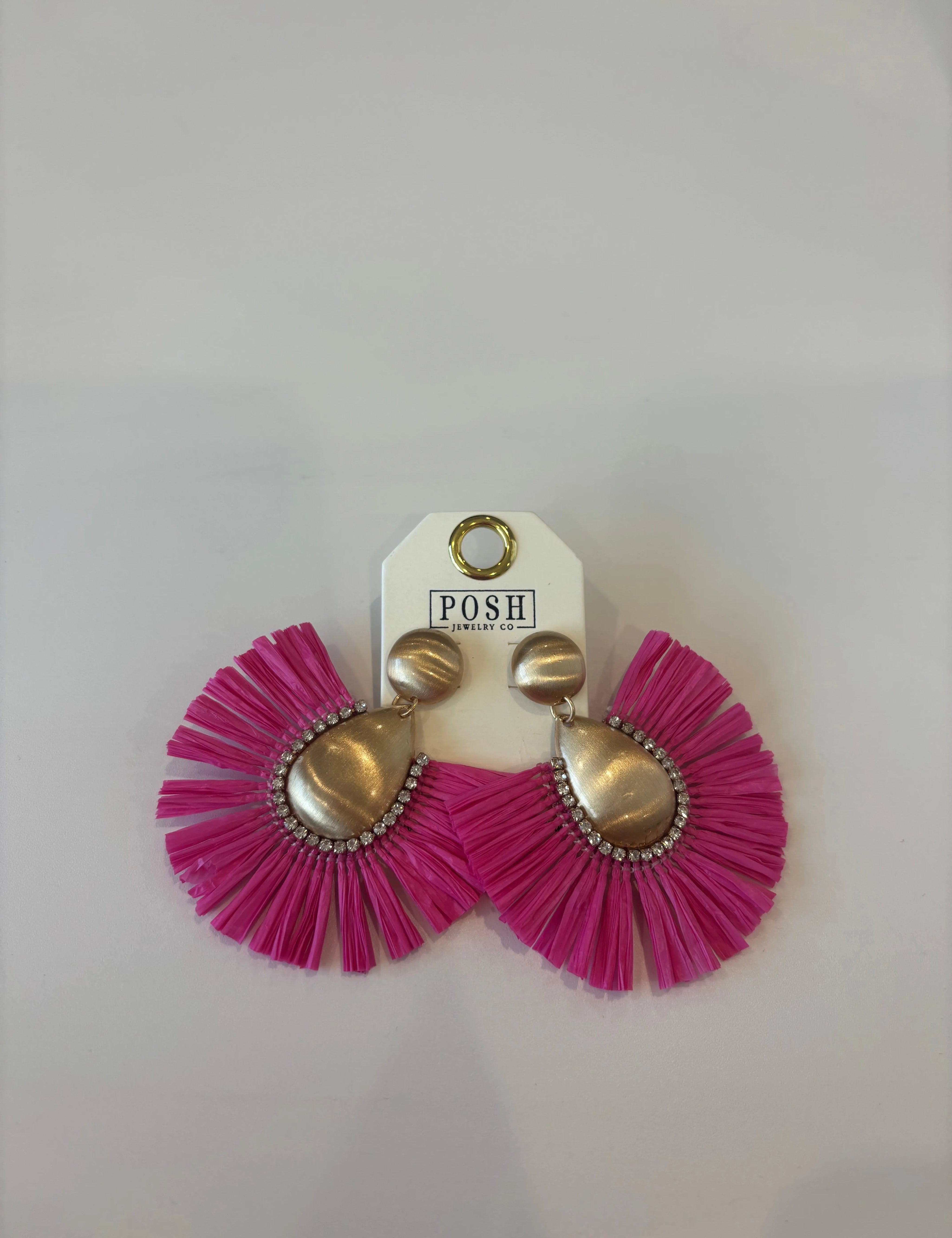 Colorful Gold Flare Earrings on Simply Obsessed