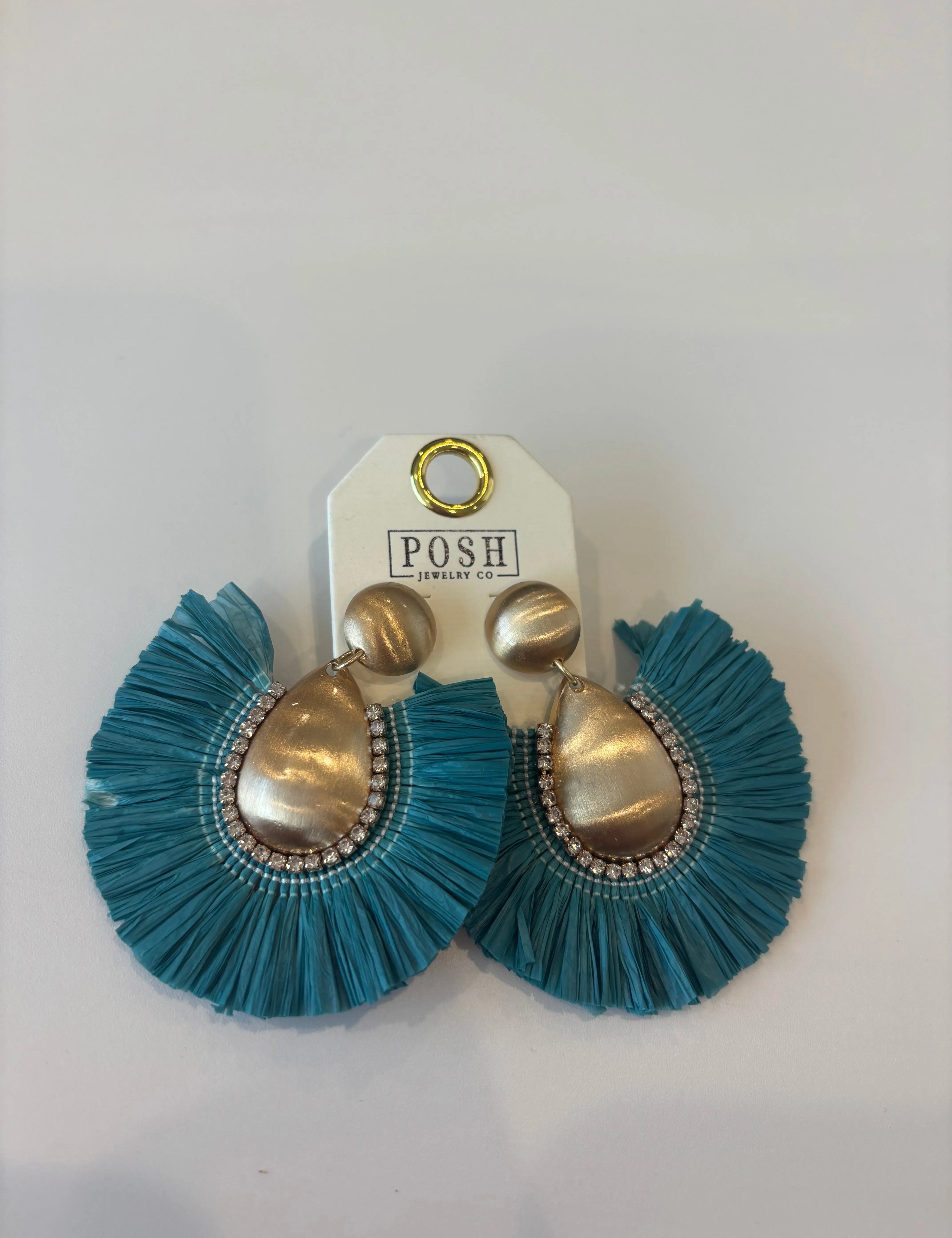 Colorful Gold Flare Earrings on Simply Obsessed