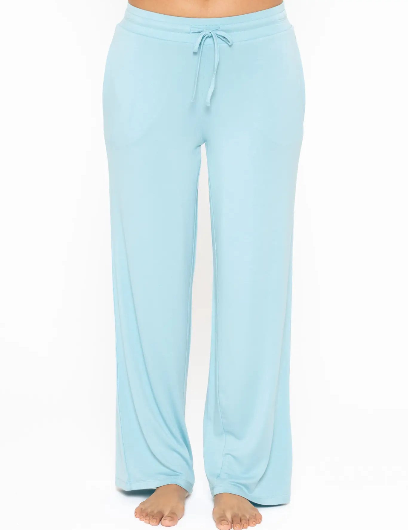 MONO B Mid Rise Lounge Terry Pant-BRIGHT BLUE on Simply Obsessed