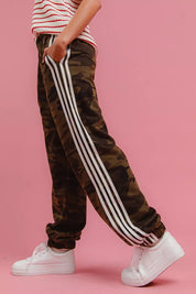 BIBI Side Lines Camouflage Track Pants on Simply Obsessed