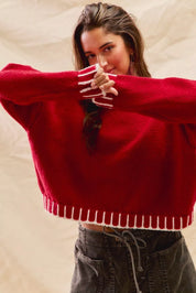 SO ME Loose Fit Christmas Holiday Sweater on Simply Obsessed