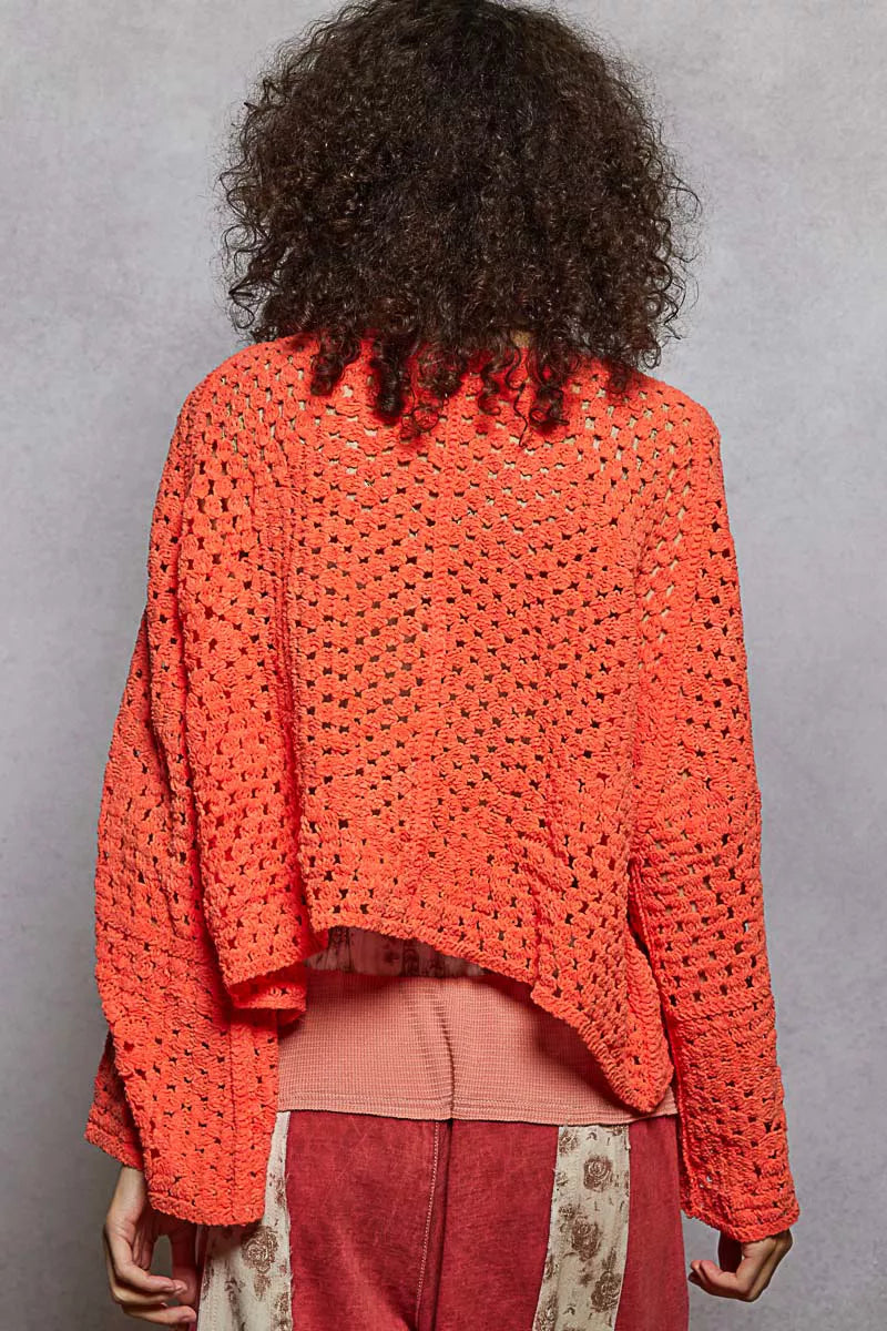 POL Open Front Cardigan with Crochet Patterns on Simply Obsessed