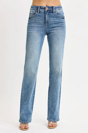 RISEN Full Size Tummy Control High Rise Straight Jeans Plus Size on Simply Obsessed