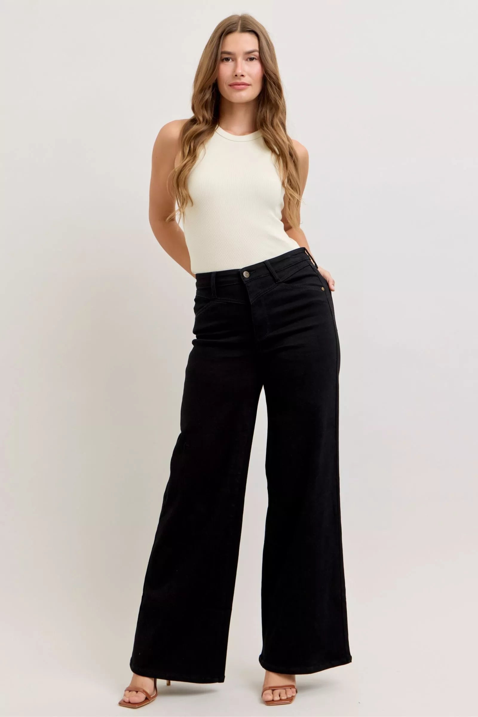 Judy Blue High-Waisted Wide Leg Jeans on Simply Obsessed
