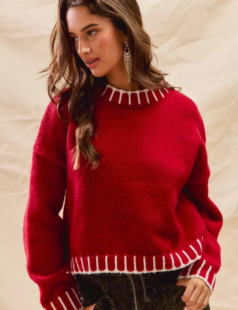 SO ME Loose Fit Christmas Holiday Sweater on Simply Obsessed