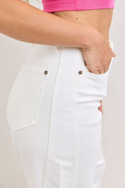 JUDY BLUE High-Waisted Rigid Magic Panel Barrel Jeans on Simply Obsessed