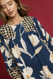 UMGEE Floral High-Low Babydoll Dress on Simply Obsessed