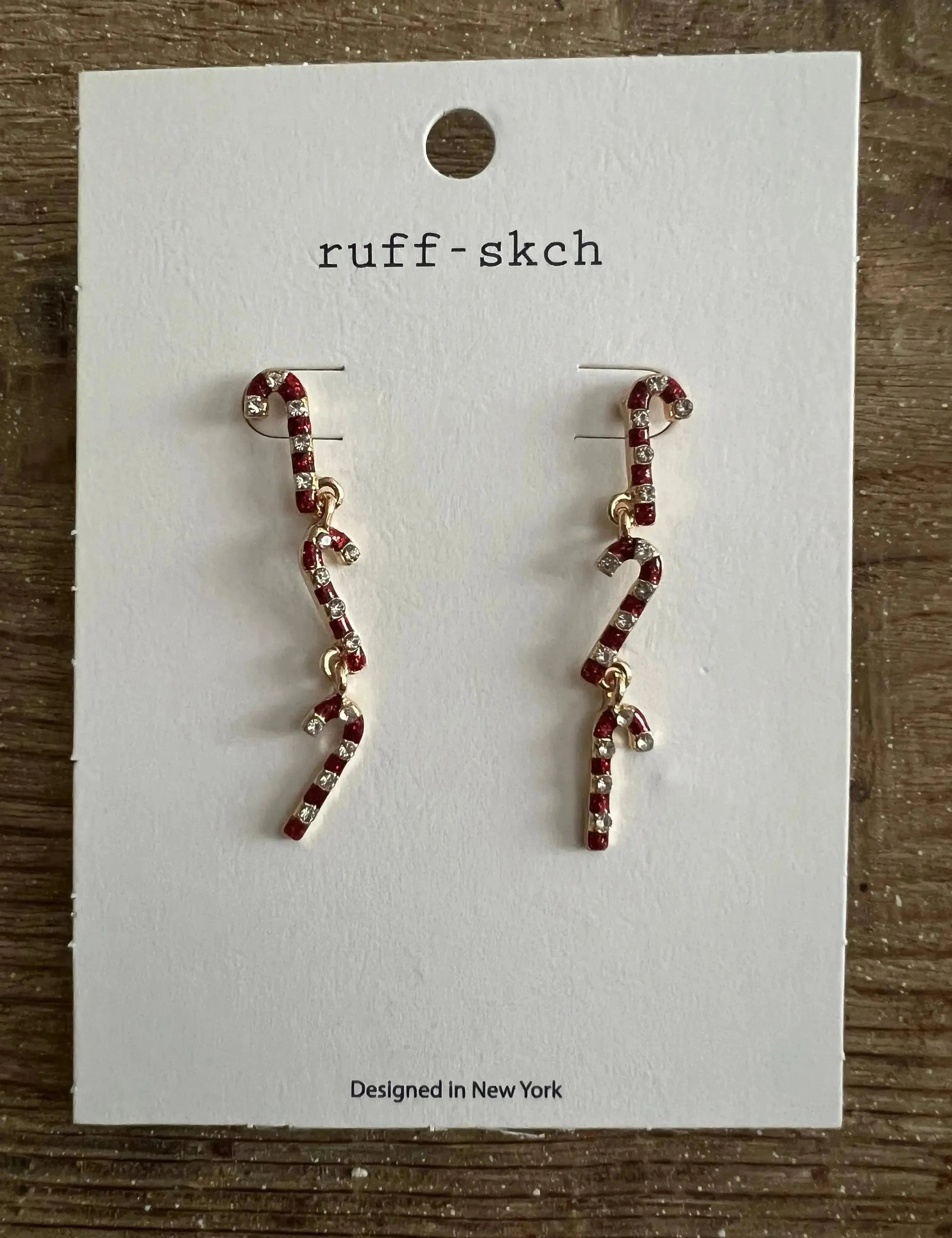 Dainty Candy Cane Earrings on Simply Obsessed