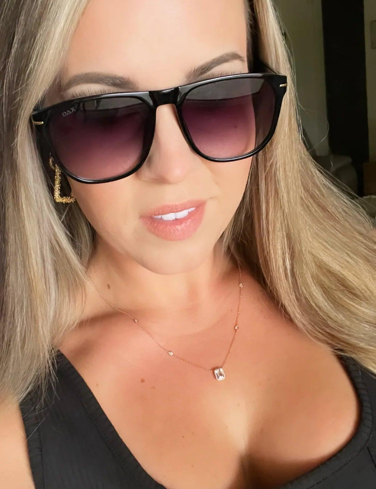 DAX Jax Black Sunglasses on Simply Obsessed