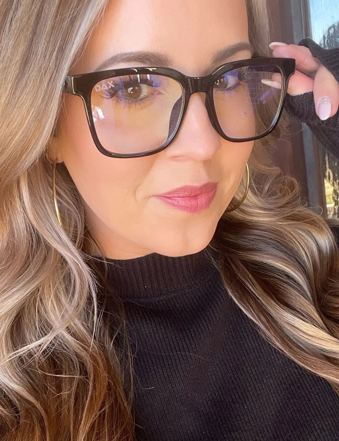 DAX Skye Blue Light Blocking Glasses on Simply Obsessed