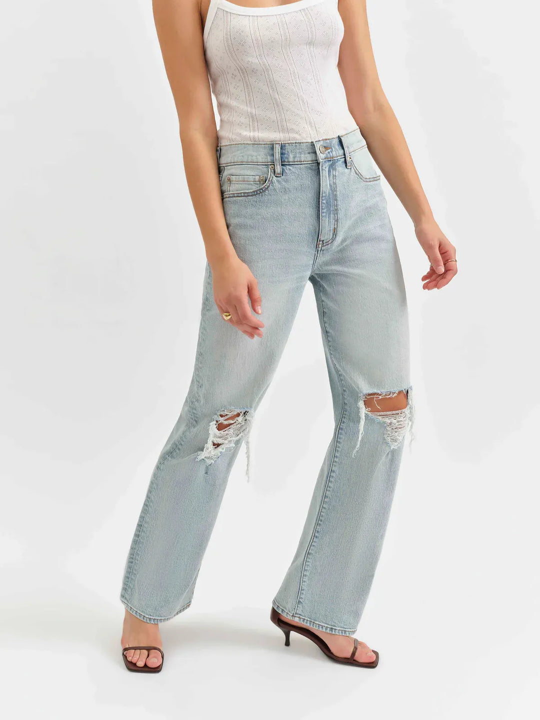 DAZE 1999 Slouch 90's Fit Jeans - BULL'S EYE DISTRESSED on Simply Obsessed