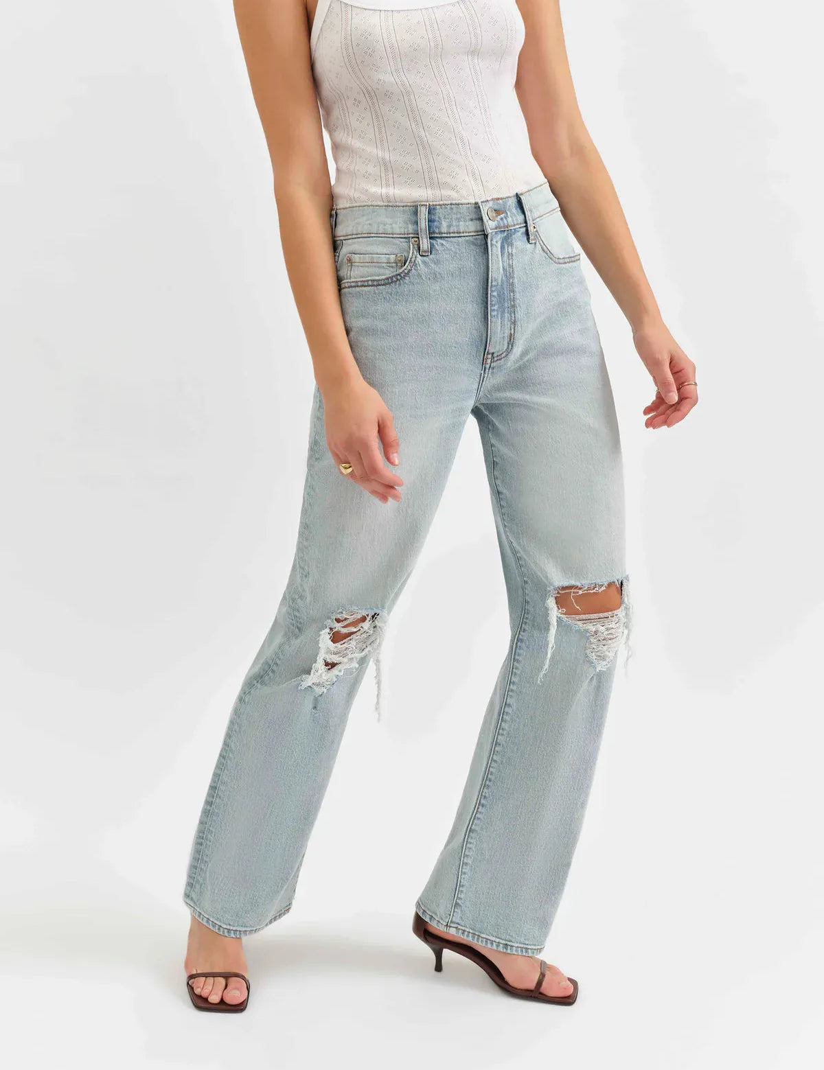 DAZE 1999 Slouch 90's Fit Jeans - BULL'S EYE DISTRESSED on Simply Obsessed
