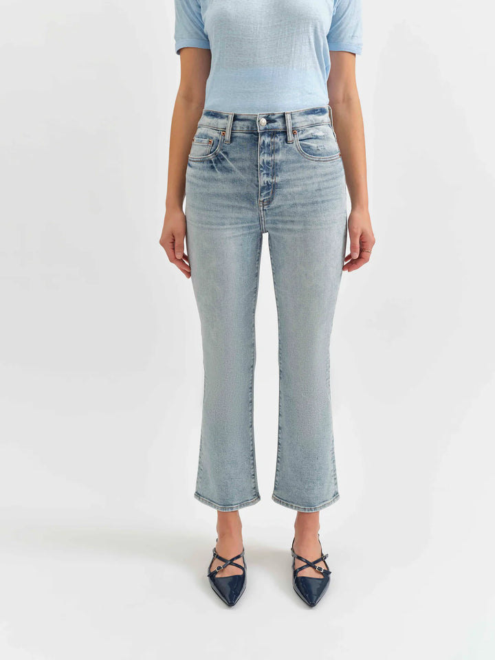 DAZE Shy Girl High Rise Crop Flare Jeans - MIRACLE on Simply Obsessed