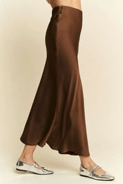 Davi & Dani High Waist Midi Skirt on Simply Obsessed