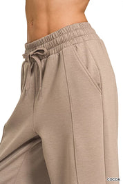 ZENANA Scuba 3/4 Sleeve Pullover & Pants Set on Simply Obsessed
