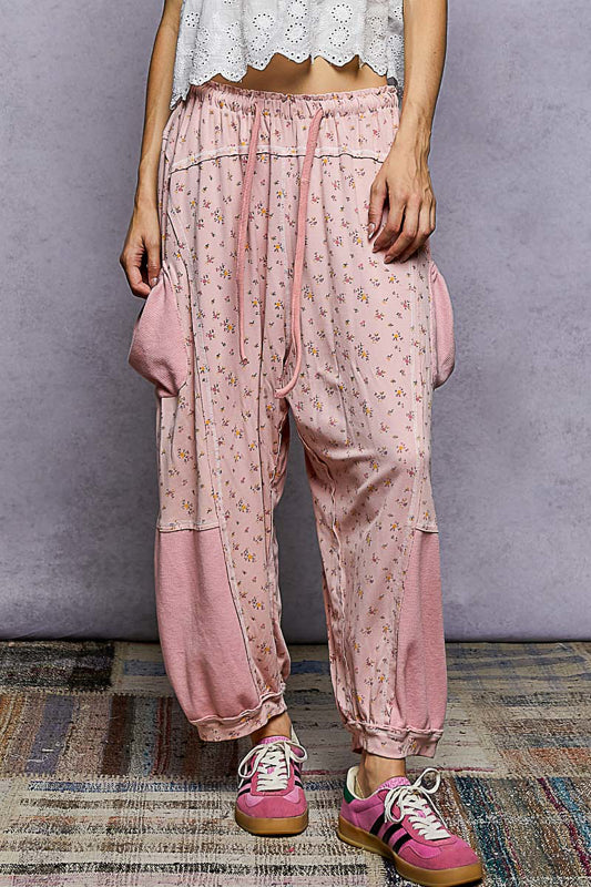 POL Pink Ditzy Floral Pants on Simply Obsessed