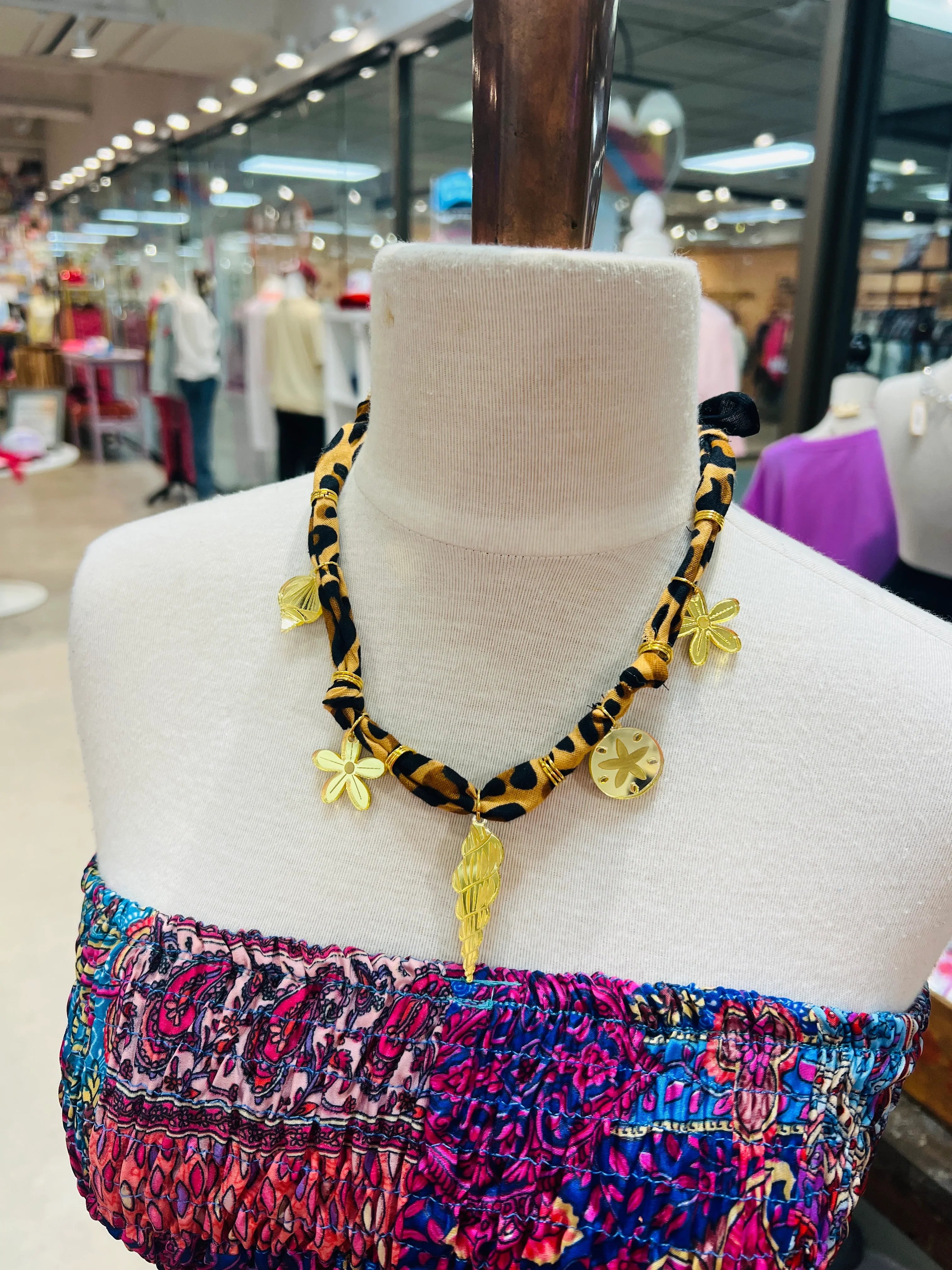 DIXIE ROSE Coastal Charm Bandana Necklace on Simply Obsessed