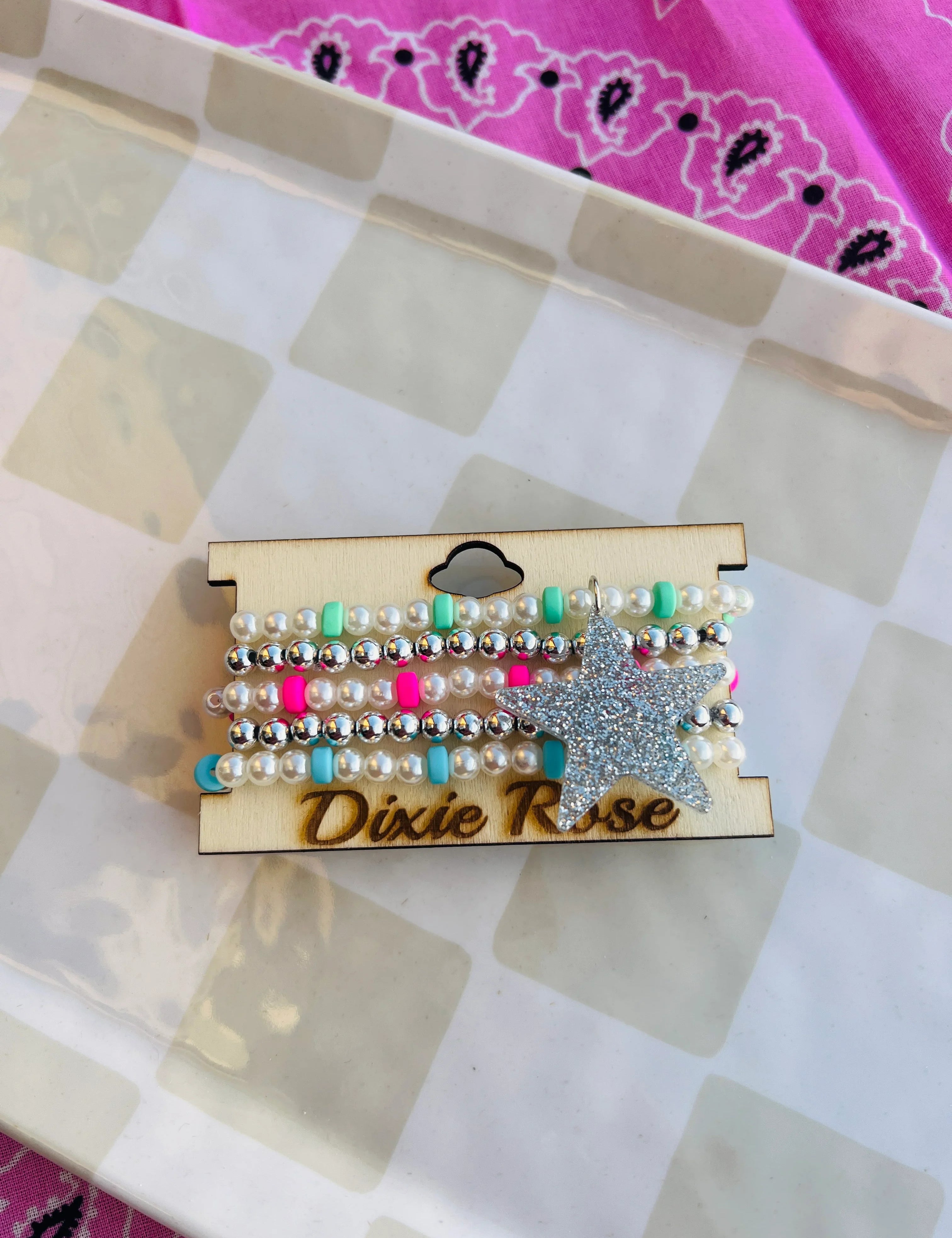 DIXIE ROSE Glitter Star Bracelet Stack on Simply Obsessed