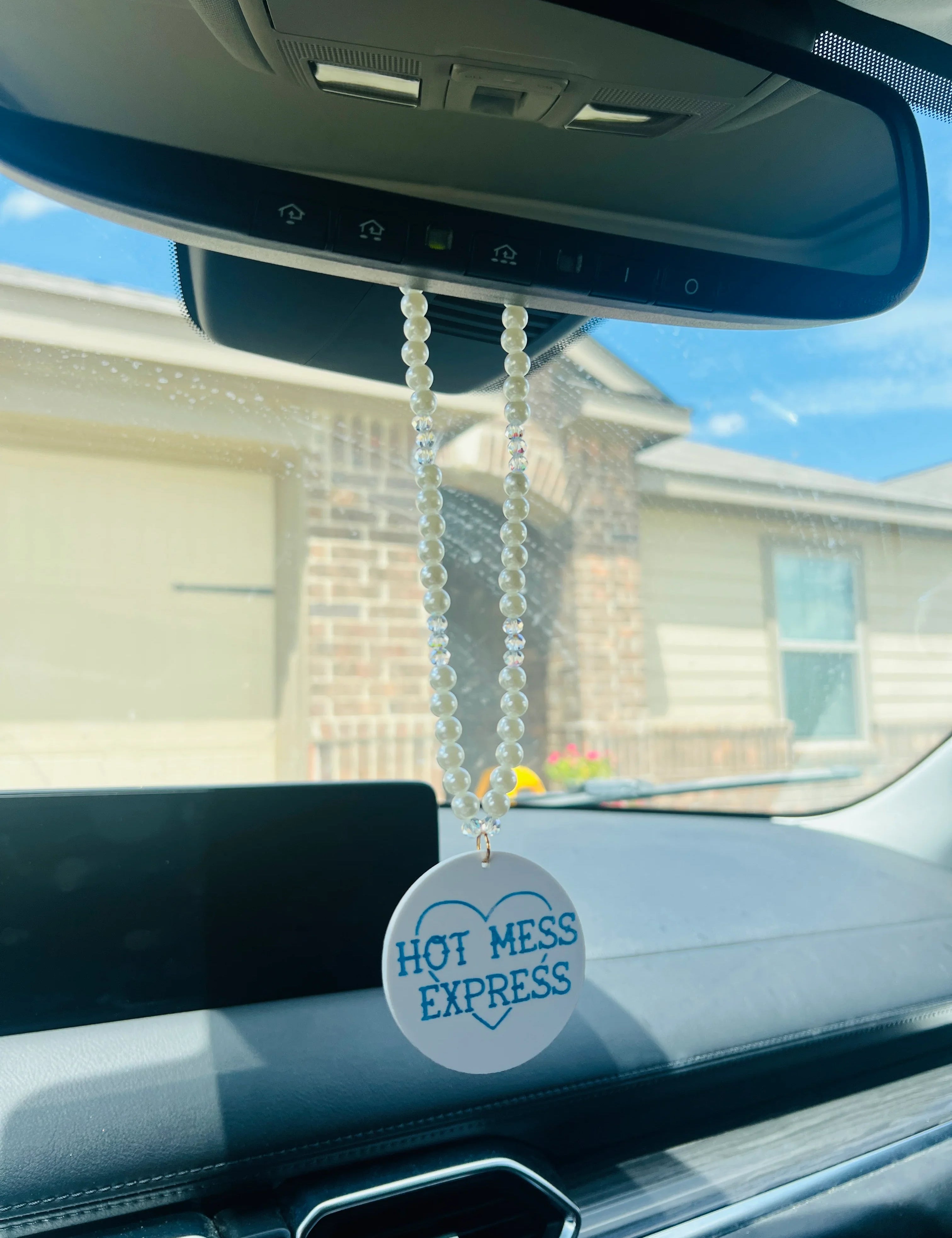 DIXIE ROSE Hot Mess Express Pearl Car Charm on Simply Obsessed