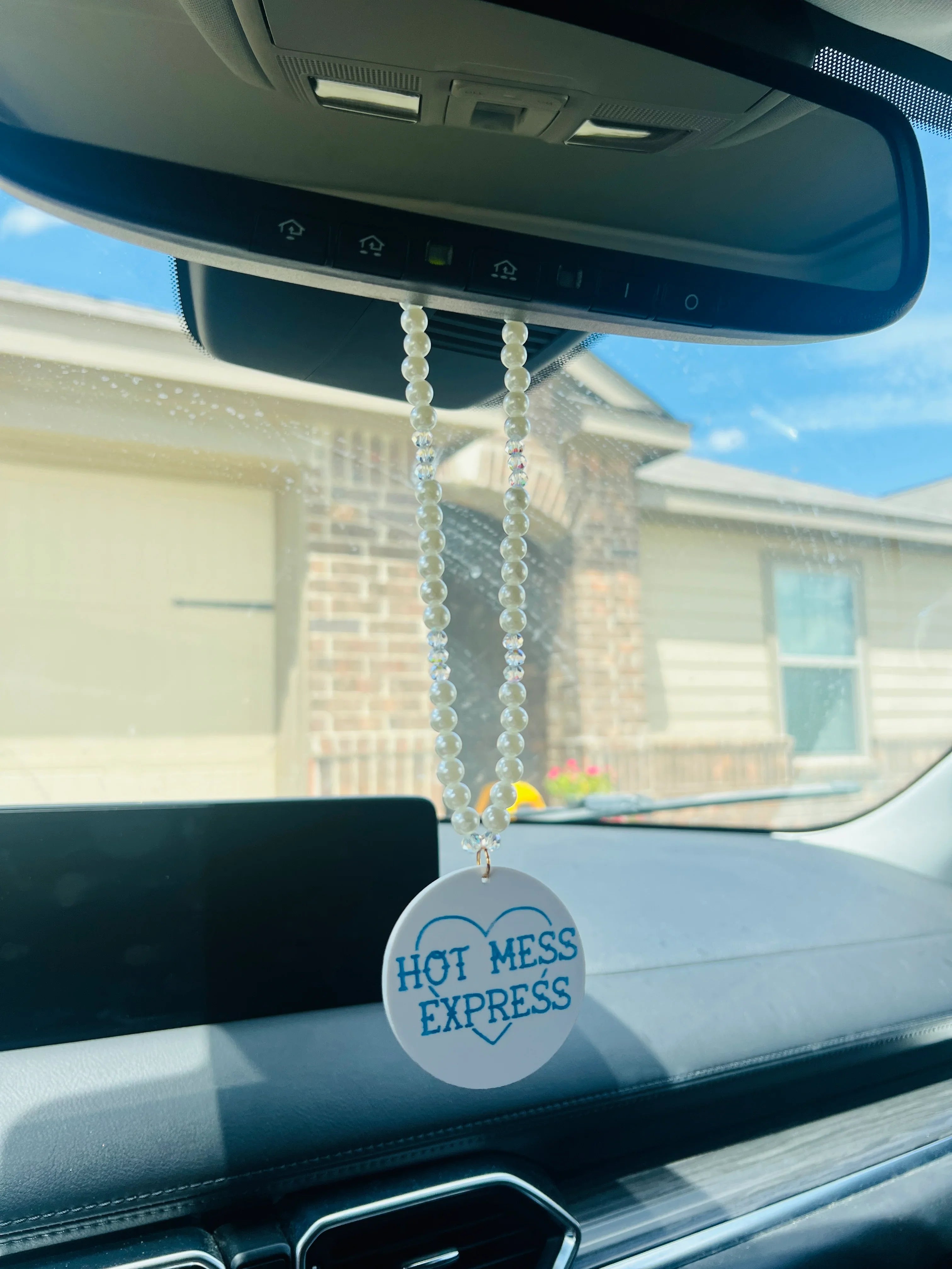 DIXIE ROSE Hot Mess Express Pearl Car Charm on Simply Obsessed