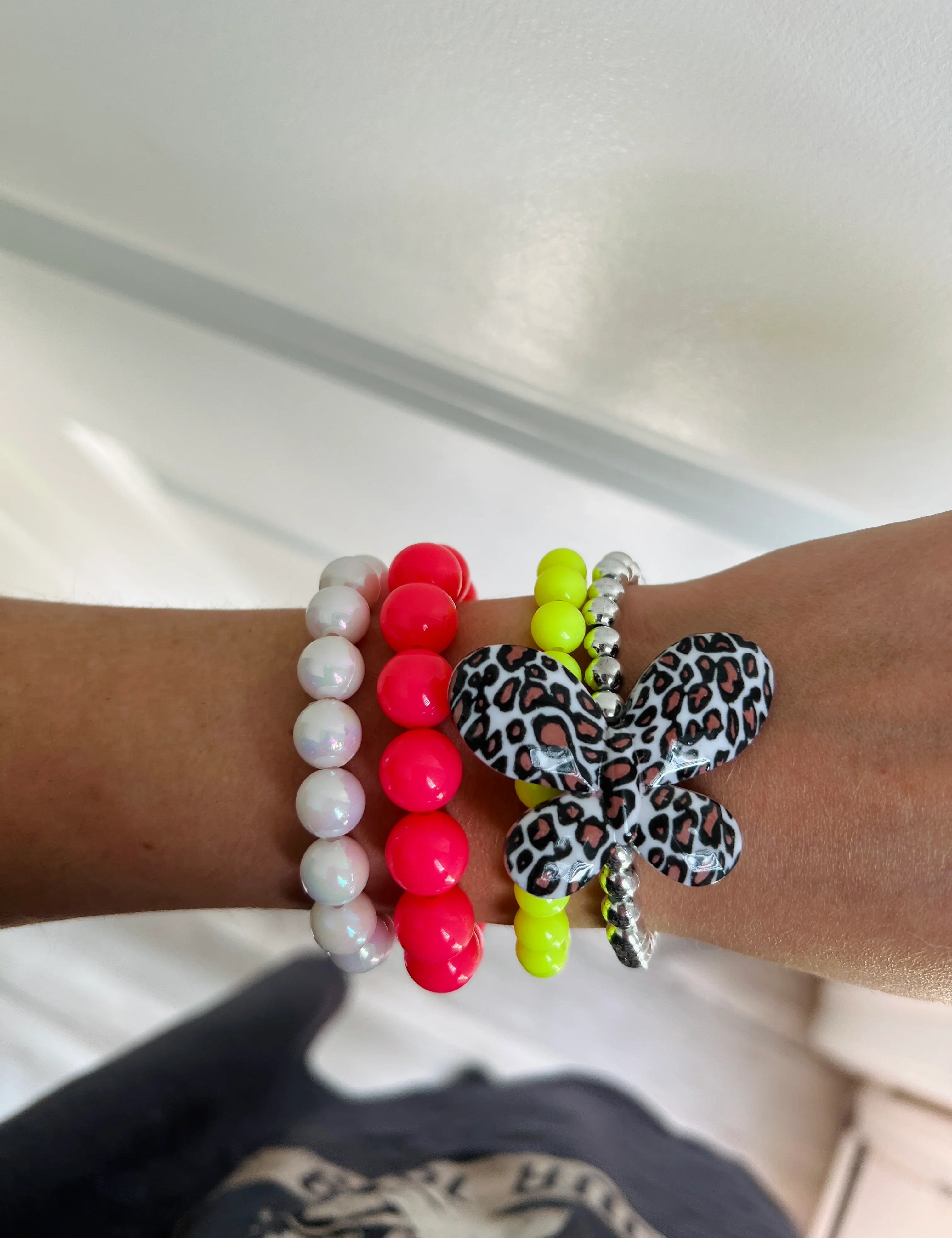 DIXIE ROSE Leopard Butterfly Bracelet Stack on Simply Obsessed