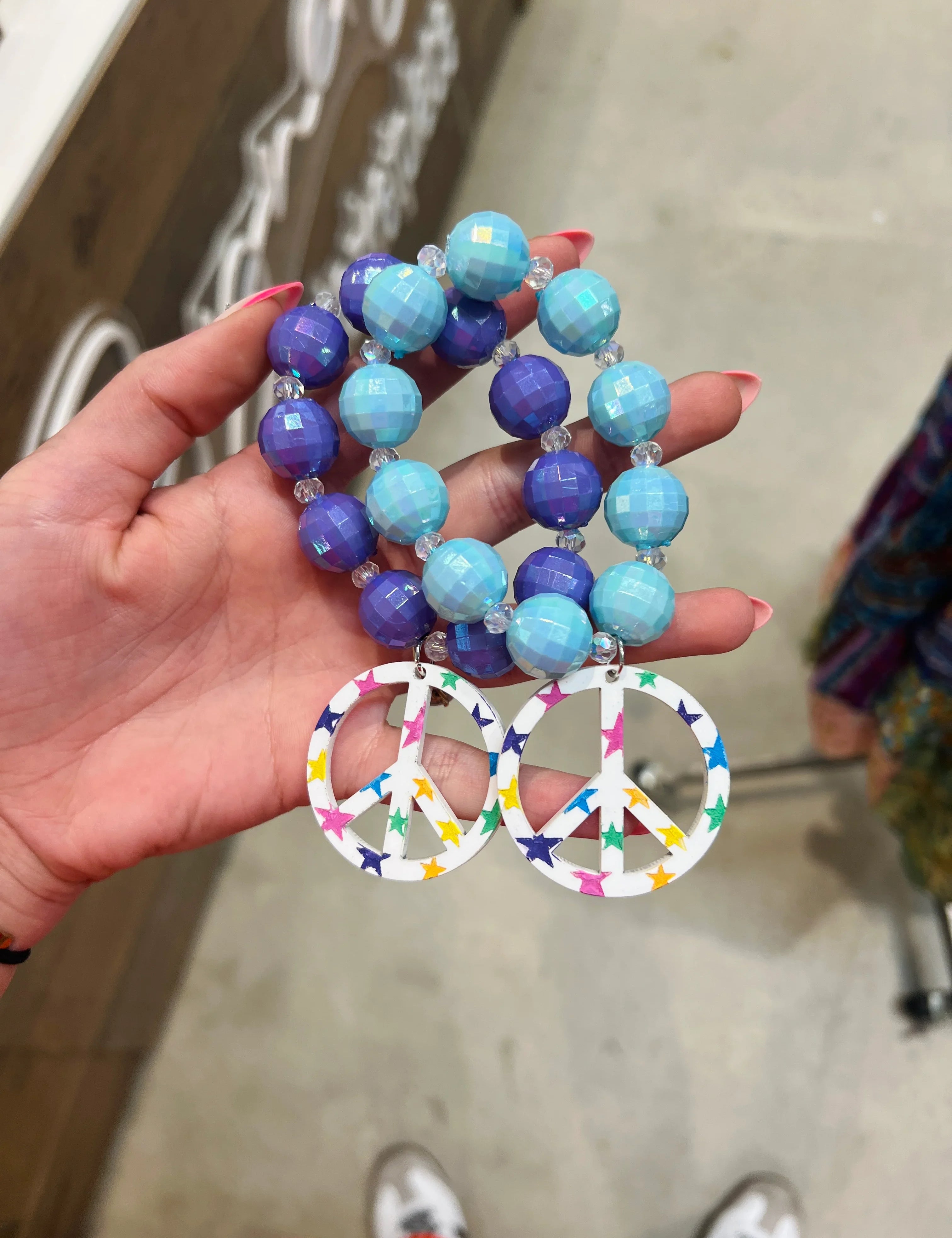 DIXIE ROSE Multi Star Peace Sign Bracelets on Simply Obsessed