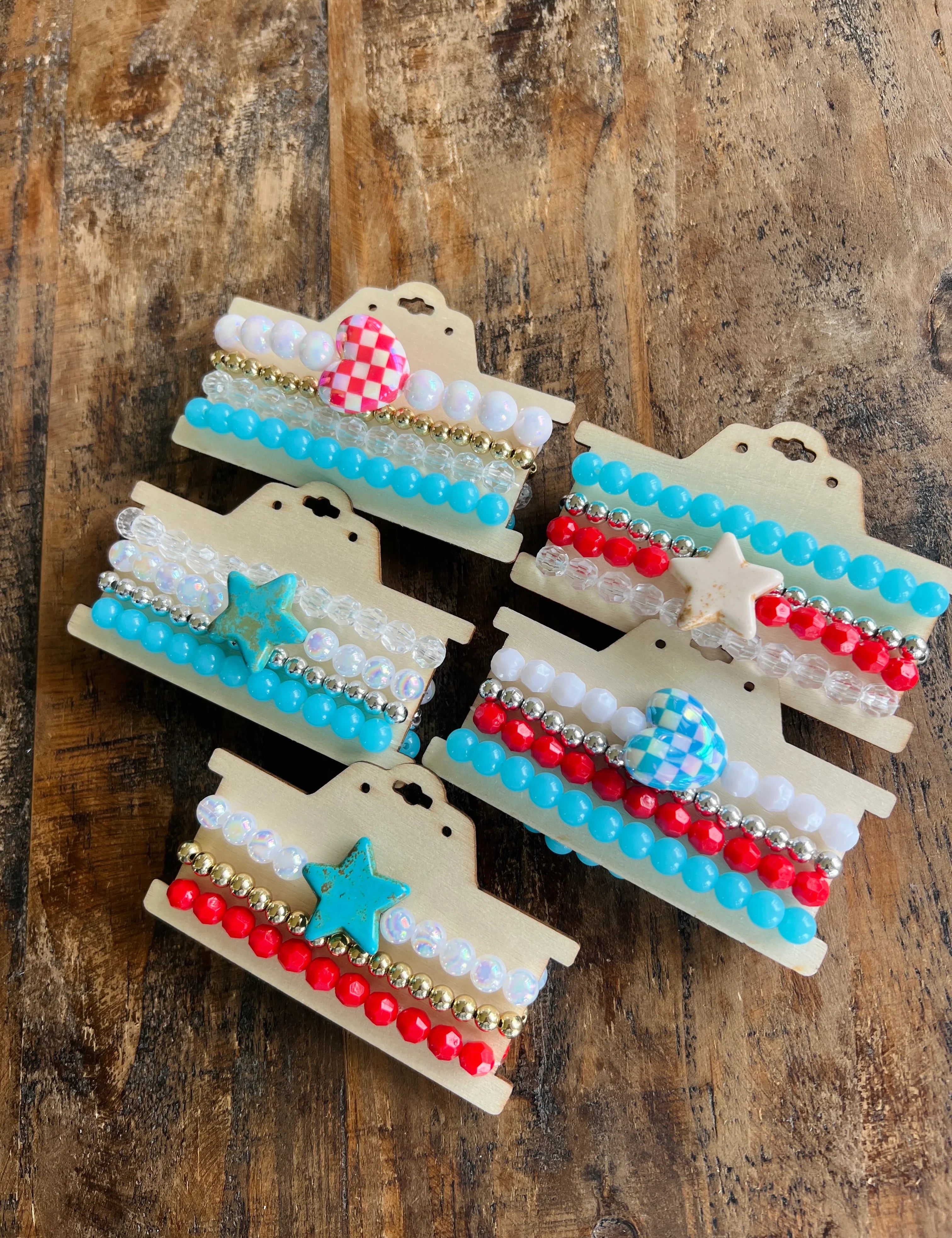 DIXIE ROSE Mystery Patriotic Bracelet Stack on Simply Obsessed