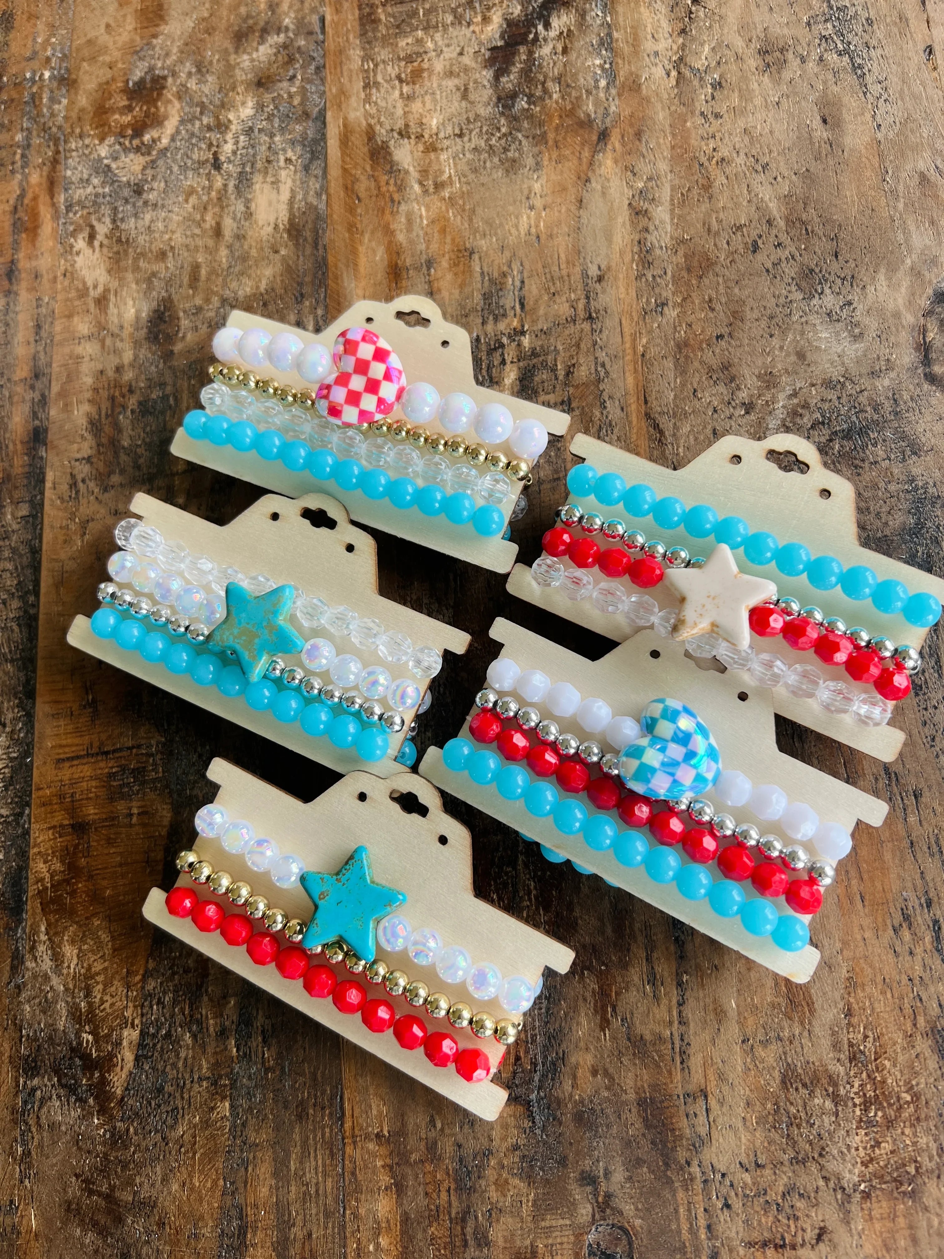 DIXIE ROSE Mystery Patriotic Bracelet Stack on Simply Obsessed