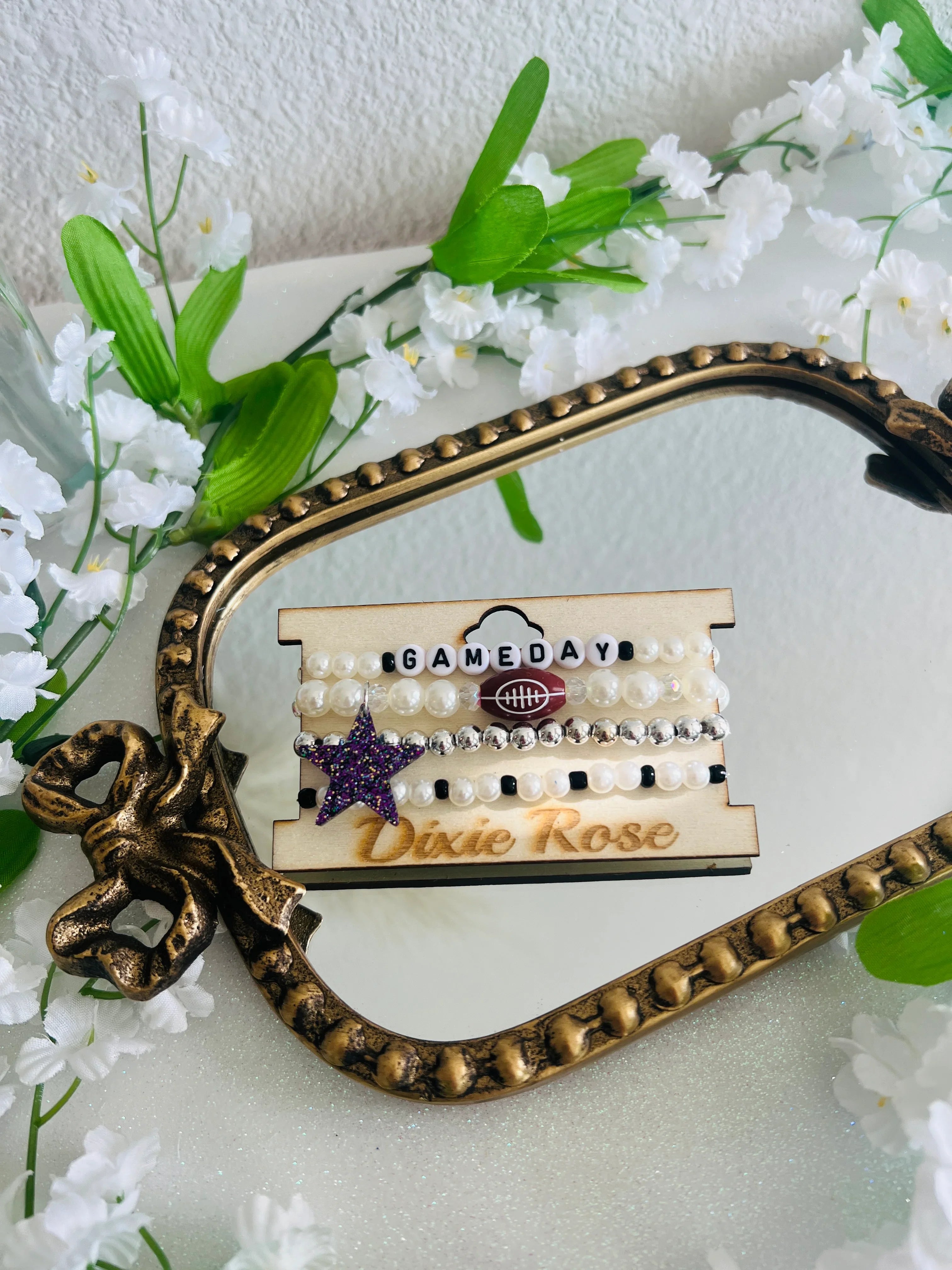 DIXIE ROSE Purple Gameday Bracelet Stack on Simply Obsessed