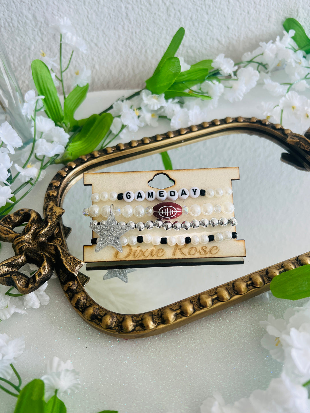 DIXIE ROSE Silver Gameday Bracelet Stack on Simply Obsessed