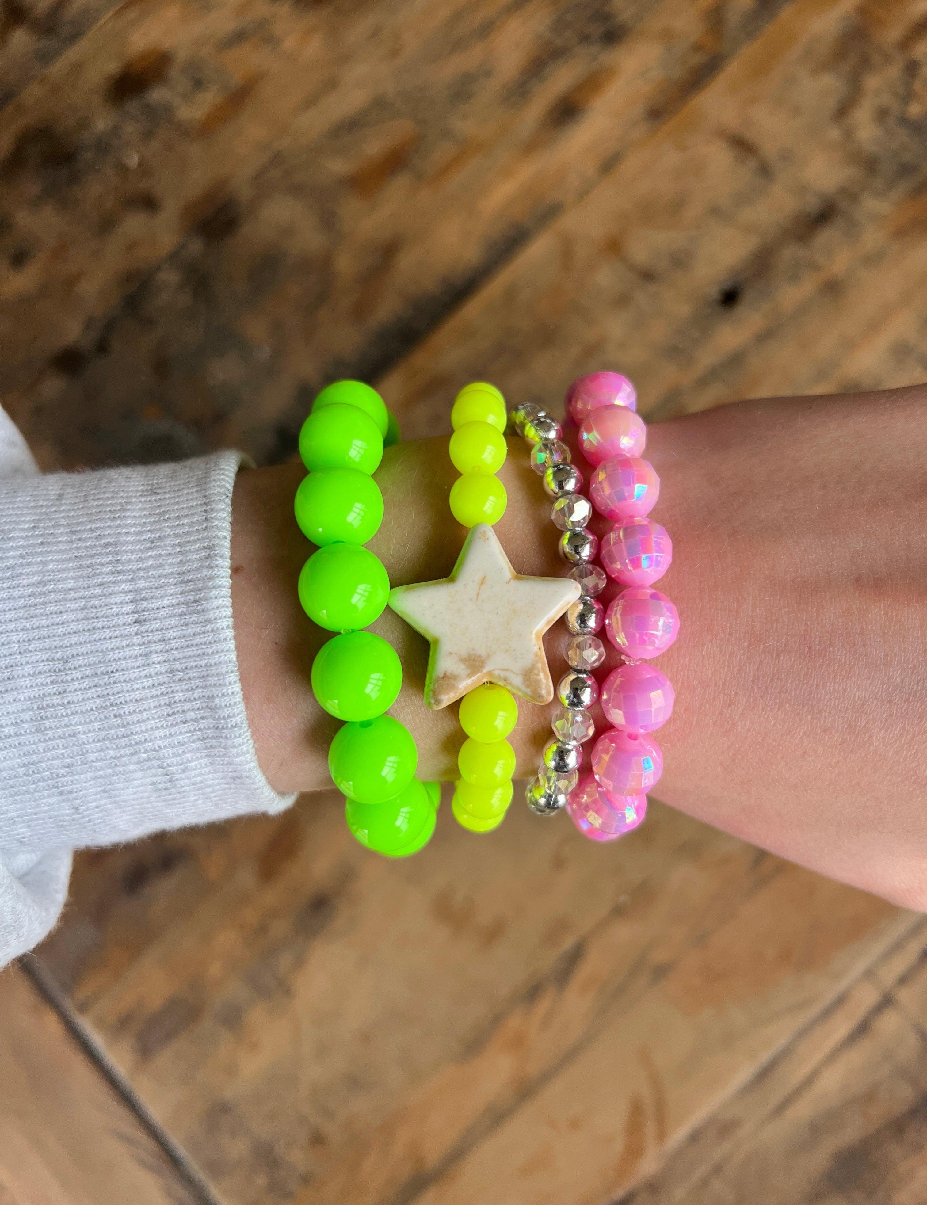 DIXIE ROSE White Star Bracelet Stack on Simply Obsessed