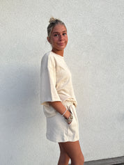 ***DOORBUSTER*** RELAXX Light Weight Fleece Short Set - OYSTER on Simply Obsessed
