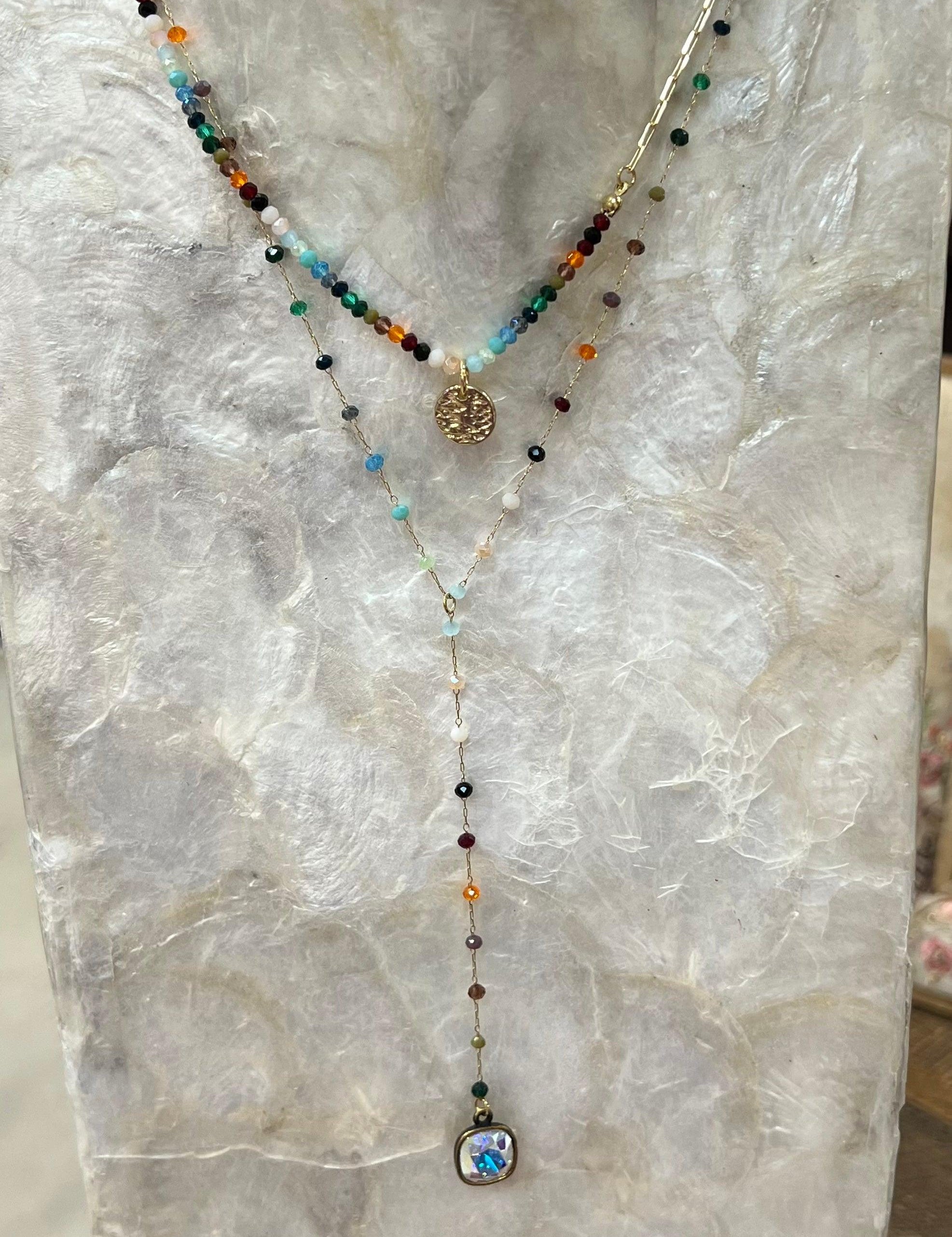 Double Layered Fall Beaded Necklace on Simply Obsessed