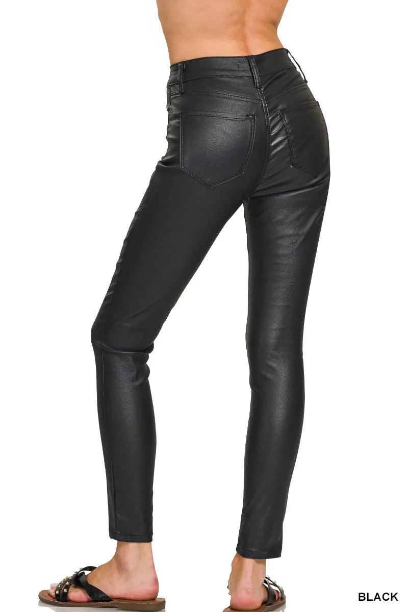 ZENANA Faux Leather Stretch Skinny Pants on Simply Obsessed
