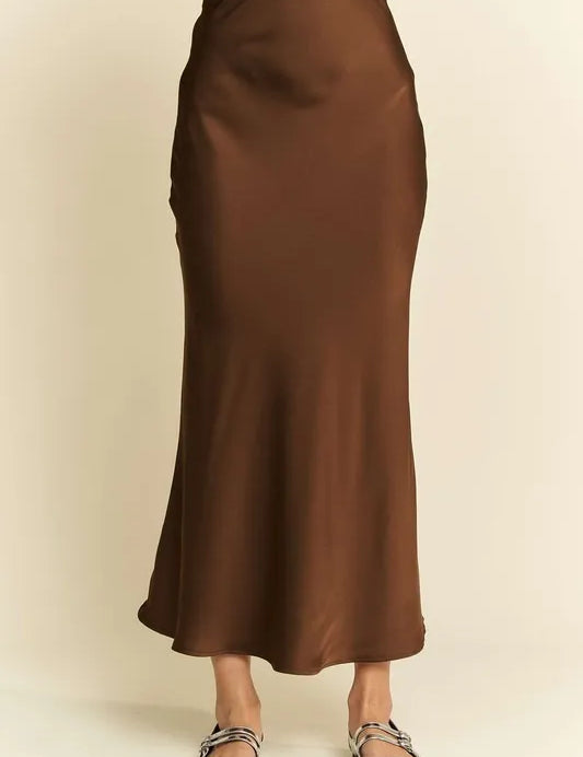 Davi & Dani High Waist Midi Skirt on Simply Obsessed