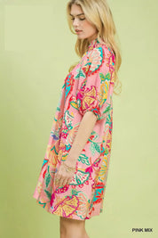 UMGEE Paisley Print Mini Dress on Simply Obsessed