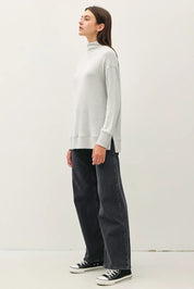 BE COOL Side Slit Mock Neck Long Sleeve Tunic Top **FALL DEBUT SALE** on Simply Obsessed