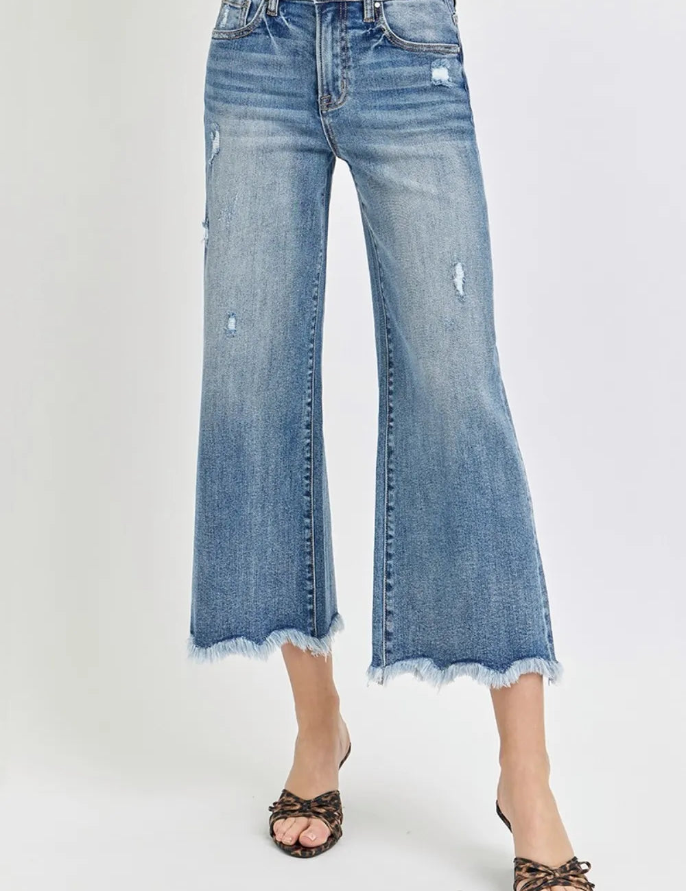RISEN High Rise Cropped Flare Jeans on Simply Obsessed