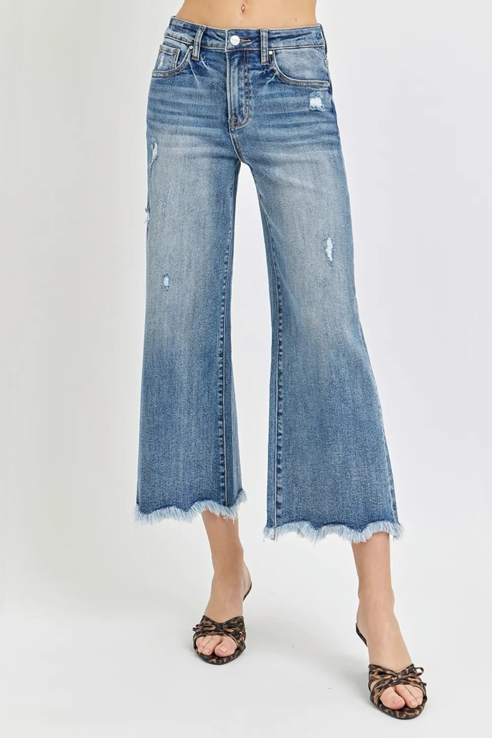 RISEN High Rise Cropped Flare Jeans on Simply Obsessed