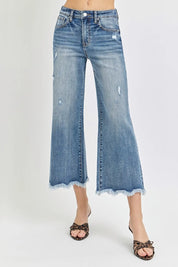 RISEN High Rise Cropped Flare Jeans on Simply Obsessed