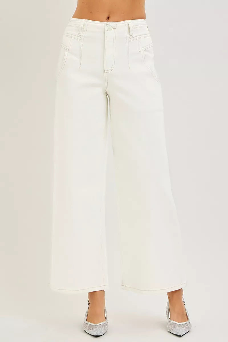 RISEN High Rise Ankle Wide Pants on Simply Obsessed