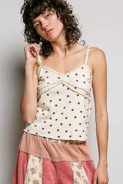 POL Star Printed Lightweight Ribbed Knit Cami on Simply Obsessed