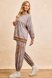 BiBi Leopard Printed French Terry Sweatshirt on Simply Obsessed