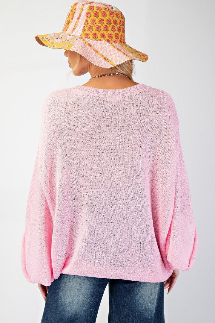 EASEL Knit Pullover w/ Low Sleeves on Simply Obsessed