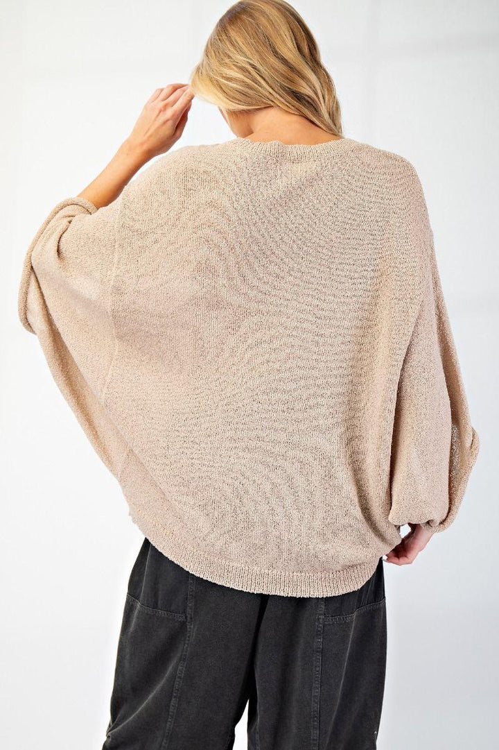 EASEL Knit Pullover w/ Low Sleeves on Simply Obsessed