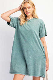 EASEL Rhinestone Tunic Dress on Simply Obsessed